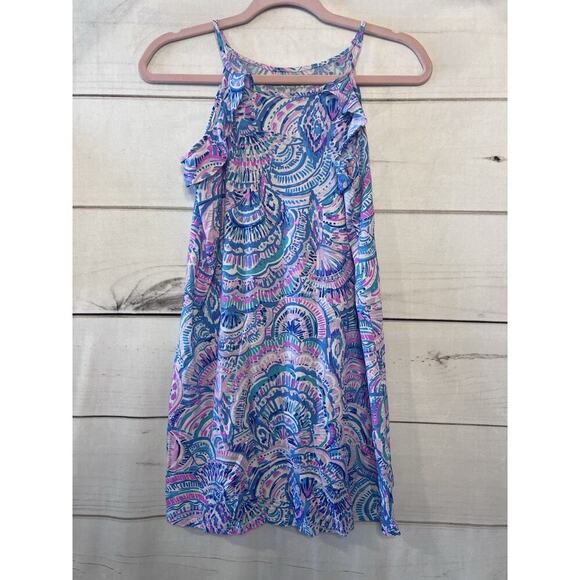 Lilly Pulitzer Other - Lilly Pulitzer Girls Billie Dress Purple Print Sz XL